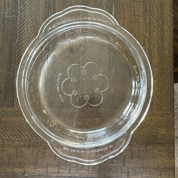 Pfaltzgraff CLOVERHILL Pattern 1.5Qt Clear Glass Casserole Dish Cover Only - Picture 1 of 4